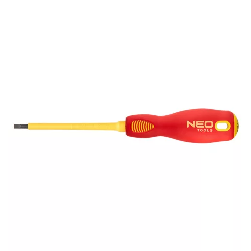 NEO TOOLS Csavarhúzó lapos 4.0X100 1000V szigetelt 25 év garanciával 04-053