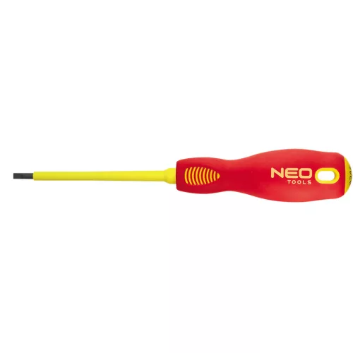 NEO TOOLS Csavarhúzó lapos 6.5X150 1000V szigetelt 25 év garanciával 04-055