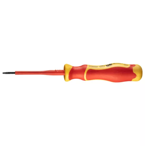 NEO TOOLS Csavarhúzó lapos, 1000V, szigetelt, 0.4x2.5x75mm, S2 acél 25 év garanciával 04-130