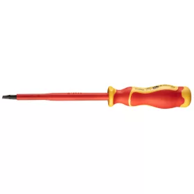   NEO TOOLS Csavarhúzó lapos, 1000V, szigetelt, 1x5,5x125mm, S2 acél 25 év garanciával 04-133