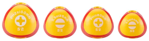 NEO TOOLS Csavarhúzó készlet 1000V, szigetelt, 4db, vékonyított szárral 04-144