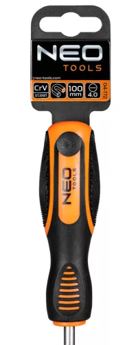 NEO TOOLS Csavarhúzó lapos 4x100mm 25 év garanciával 04-172