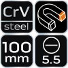 NEO TOOLS Csavarhúzó lapos 5.5x100mm 25 év garanciával 04-174