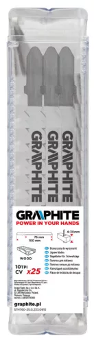 GRAPHITE Dekopírfűrészlap 75x100 10TPI Bosch, 25db 57H760-25