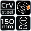 NEO TOOLS Csavarhúzó lapos 6,5x150mm 25 év garanciával 04-175