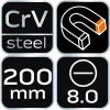NEO TOOLS Csavarhúzó lapos 8x200mm 25 év garanciával 04-176