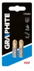 GRAPHITE Csavarhúzó bit PZ3, 25mm, 1/4", 2db 57H965
