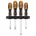 NEO TOOLS Csavarhúzó készlet, fali tartóval, 4db 25 év garanciával 04-191