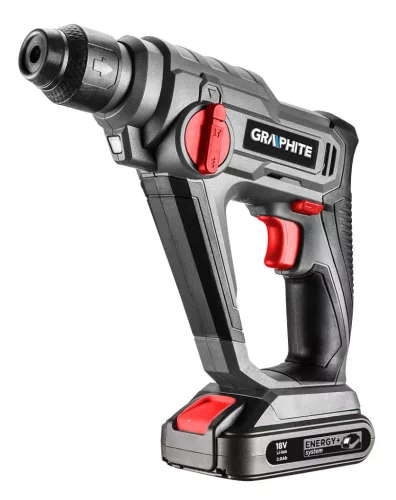 GRAPHITE Akkus fúrókalapács Energy+, 18V, 0.8J, akku nélkül!!! 3 év garanciával 58G009