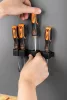 NEO TOOLS Csavarhúzó készlet, fali tartóval, 4db 25 év garanciával 04-191