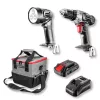 GRAPHITE Akkus gépkészlet Energy+, 18V/2Ah: akkus fúró + lámpa + táska + akku +töltő! 3 év garanciával 58G016