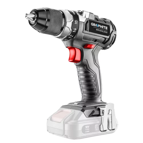 GRAPHITE Akkus szénkefementes fúró Energy+, 18V, 13mm gyorstokmány, akku nélkül!!! 3 év garanciával 58G019