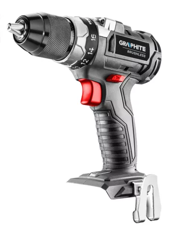 GRAPHITE Akkus szénkefementes fúró Energy+, 18V, 13mm gyorstokmány, akku nélkül!!! 3 év garanciával 58G019