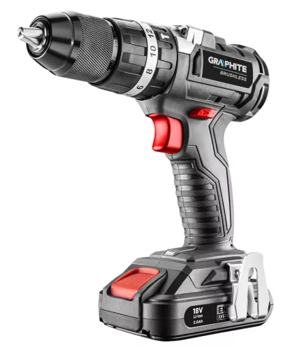 GRAPHITE Akkus szénkefementes fúró, csavarozó, ütvefúró Energy+, 18V, akku nélkül!!! 3 év garanciával 58G020