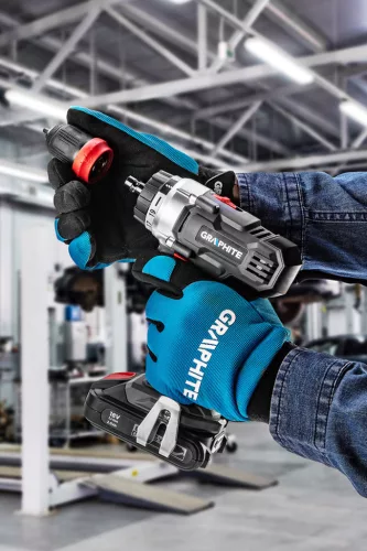GRAPHITE Akkus fúró csavarozó Energy+ 18V, 10mm gyorstokmány, levehető fúrótokmány, akku nélkül!!! 3 év garanciával 58G022