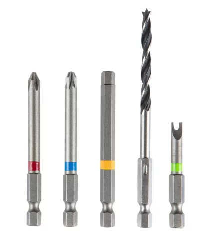 GRAPHITE Akkus fúró Energy+, 2db akku+töltő!, 18V/2Ah, 10mm + alu koffer + 109 kiegészítő, levehető fúrótokmány 3 év garanciával 58G022-PS15