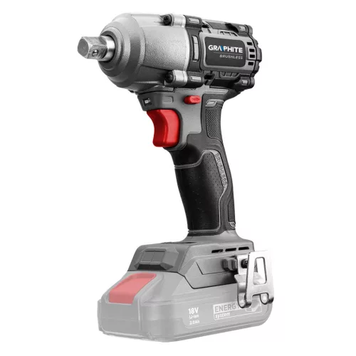 GRAPHITE Akkus szénkefementes ütvecsavarozó 1/2"(négyszög), Energy+, 18V, 450Nm, akku nélkül!!! 3 év garanciával 58G038