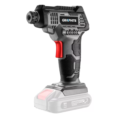 GRAPHITE Akkus kompresszor Energy+ 18V, max.7bar, akku nélkül!!! 3 év garanciával 58G041