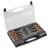 NEO TOOLS Csavarhúzó készlet, fali tartóval, 27db 25 év garanciával 04-197