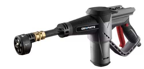 GRAPHITE Akkus magasnyomású mosó Energy+ 18V Li-lon, max. nyomás 2.4 bar, akku nélkül!!! 3 év garanciával 58G083
