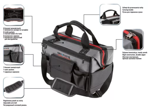 GRAPHITE Géptartó táska Energy+, 18,5L 58G092