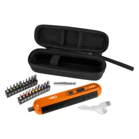   NEO TOOLS Akkus csavarhúzó készlet, 4V, Li-Ion akku, USB-C töltő, 20bit, tok 2 év garanciával 04-199