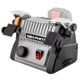   GRAPHITE Akkus köszörű- és polírozógép 3az1-ben, Energy+, CSISZOL, POLÍROZ, flexibilis csiszolófejjel, akku nélkül!!! 3 év garanciával 58G095