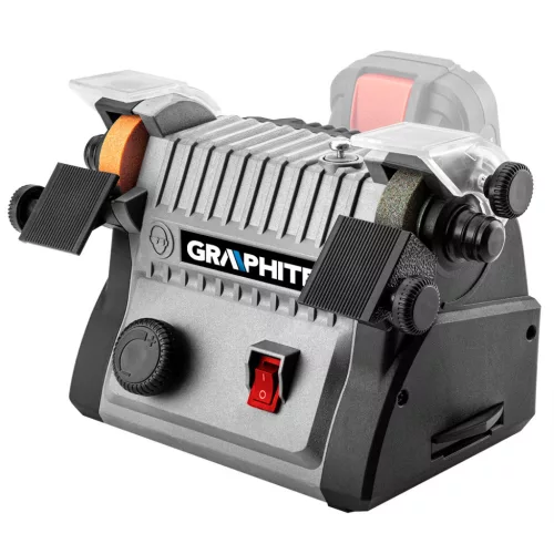 GRAPHITE Akkus köszörű- és polírozógép 3az1-ben, Energy+, CSISZOL, POLÍROZ, flexibilis csiszolófejjel, akku nélkül!!! 3 év garanciával 58G095