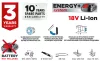 GRAPHITE Akkus szénkefementes orrfűrész, Energy+ 18V, akku nélkül!!! 3 év garanciával 58G096