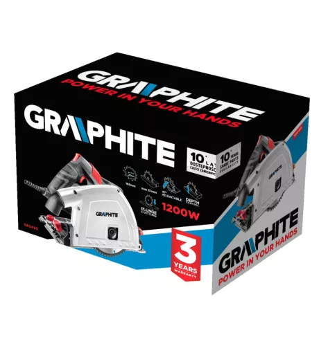 GRAPHITE Merülőfűrész 1200W, 165mm 3 év garanciával 58G495
