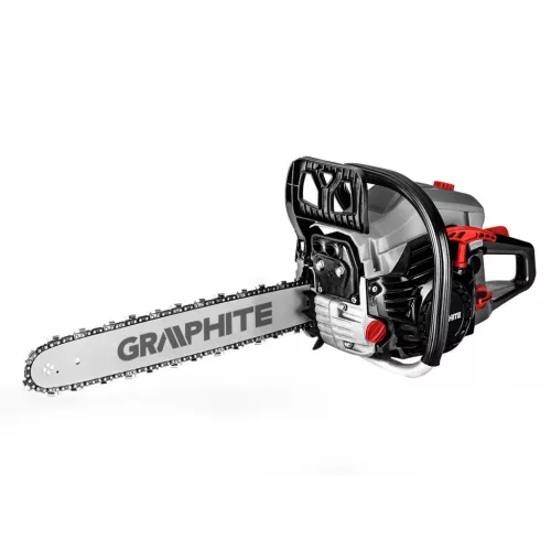 GRAPHITE Benzines láncfűrész 2kW (2,7 LE), láncvezető 18" (450mm) 3 év garanciával 58G954