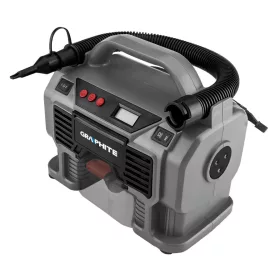   GRAPHITE Akkus kompresszor Energy+ 18V, akku nélkül!!! 3 év garanciával 58GE113