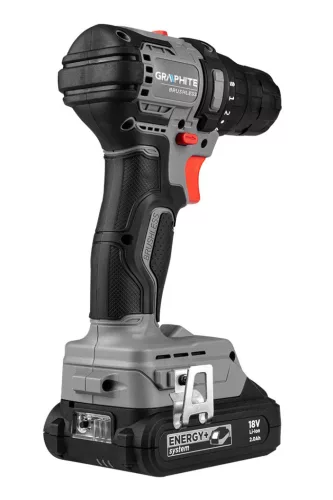 GRAPHITE Akkus szénkefementes fúró, csavarozó, Energy+, 18V, Kompakt méret, 10mm-es tokmány, akku nélkül! 3 év garanciával 58GE139