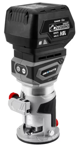GRAPHITE Akkus szénkefementes élmaró, Energy+, 18V, akku nélkül!!! 3 év garanciával 58GE140