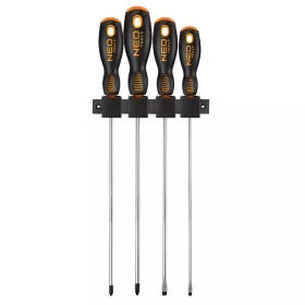   NEO TOOLS Csavarhúzó készlet 250mm, 4db 25 év garanciával 04-214