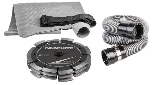 GRAPHITE Falhoronymaró 2400W, 150mm, 3-as vágókorong rendszer 3 év garanciával 59G371