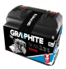 GRAPHITE SZALAGCSISZOLÓ 800W, 75x457mm, fordulatszám szabályzó, kofferben 3 év garanciával 59G394