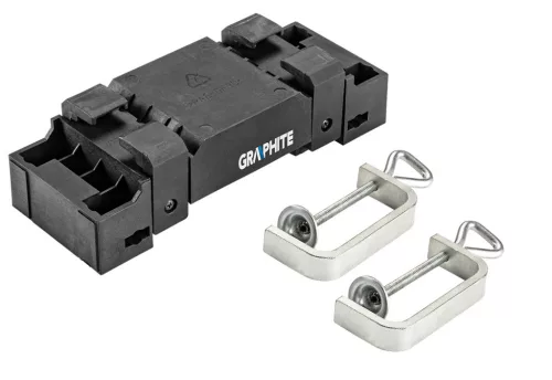GRAPHITE Szalagcsiszoló 900W, 76X533mm, fordulatszám szabályzó 3 év garanciával 59G395
