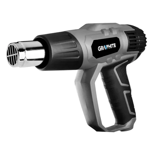 GRAPHITE Hőlégfúvó 2000W, hőfokszabályzós I: 50ºC, II: 50-550ºC, III: 50-550ºC 3 év garanciával 59G526