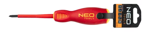 NEO TOOLS Csavarhúzó SL/PZ1 80mm, 1000V, szigetelt 04-219