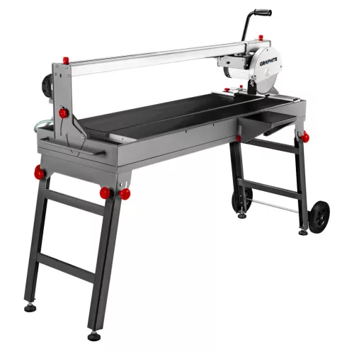 GRAPHITE Csempevágó gép 1200W, 250x25,4mm-es tárcsa, max.vágás hossz:1200mm, PRCD, túlterhelésvédelem 3 év garanciával 59G887