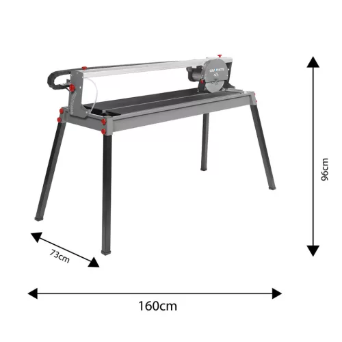 GRAPHITE Csempevágó gép 1200W, 230X25,4mm-es tárcsa, 1000mm vágáshossz, vízhűtés 3 év garanciával 59G891