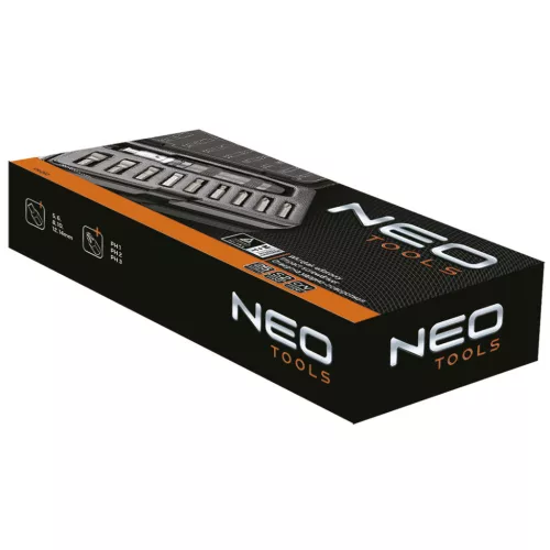 NEO TOOLS Ütvecsavarozó készlet, 1/2", 10db 25 év garanciával 04-250