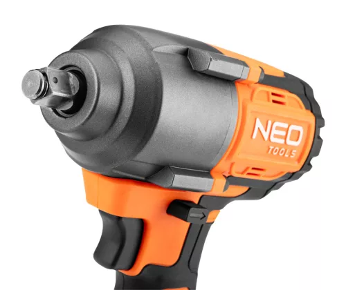 NEO TOOLS Akkus szénkefementes ütvecsavarozó, 1/2" (négyszög) Energy+, 18V, 850Nm, akku nélkül 3 év garanciával 04-608
