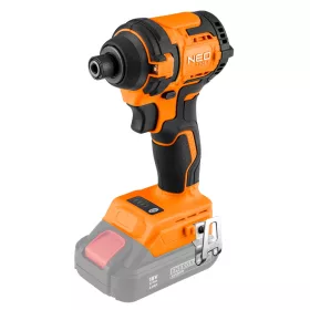   NEO TOOLS Akkus szénkefementes ütvecsavarozó 1/4"(hatszög), Energy+, 18V, Kompakt méret, 300NM, akku nélkül! 3 év garanciával 04-612