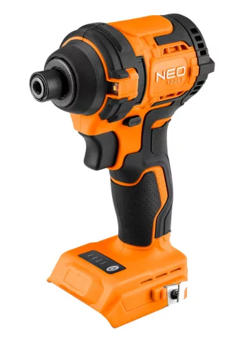 NEO TOOLS Akkus szénkefementes ütvecsavarozó 1/4"(hatszög), Energy+, 18V, Kompakt méret, 300NM, akku nélkül! 3 év garanciával 04-612