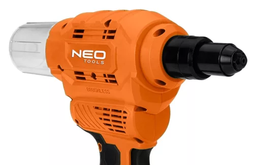 NEO TOOLS Akkus popszegecshúzó, Energy+, 18V, szegecsátmérő 2,4-6-4mm, húzóerő 12000 N 3 év garanciával 04-617