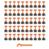 NEO TOOLS Csempeszintező készlet 50db 61-105