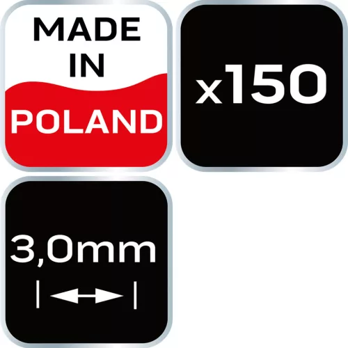 NEO TOOLS Hézagoló-, fugakereszt - 3mm, 150db 61-109