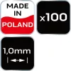NEO TOOLS Hézagoló-, fugakereszt körmerevítéssel 1,0mm, 100db 61-113